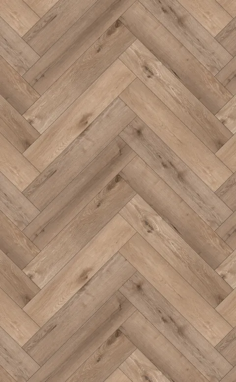 Grande Melange Oak Visgraat Click