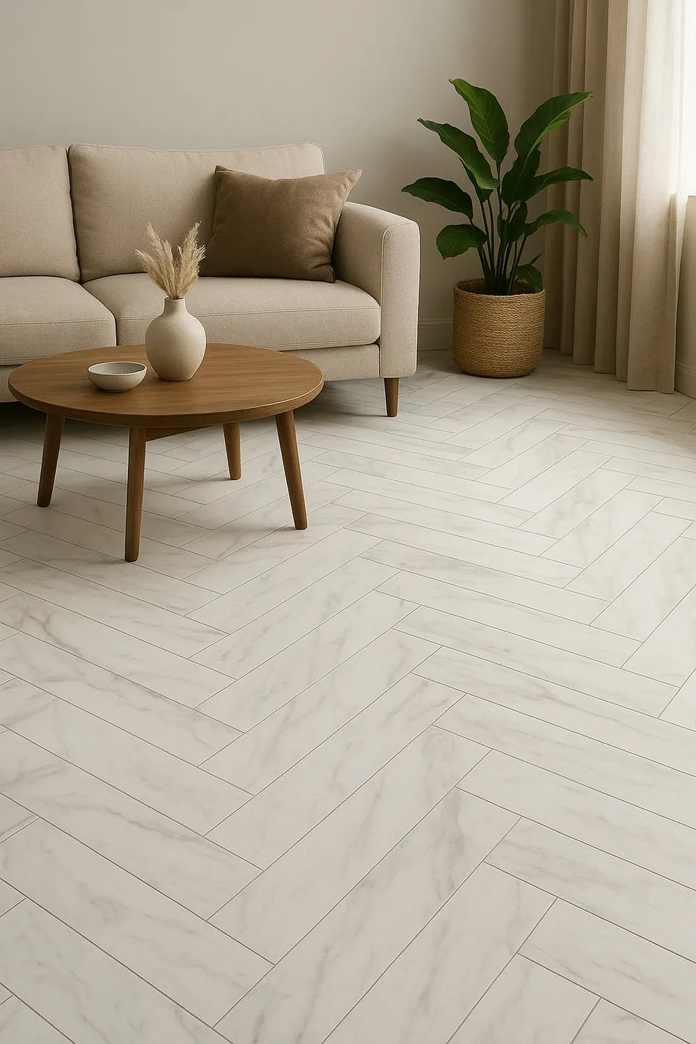 Herringstone visgraat Visgraat wit geaderd
