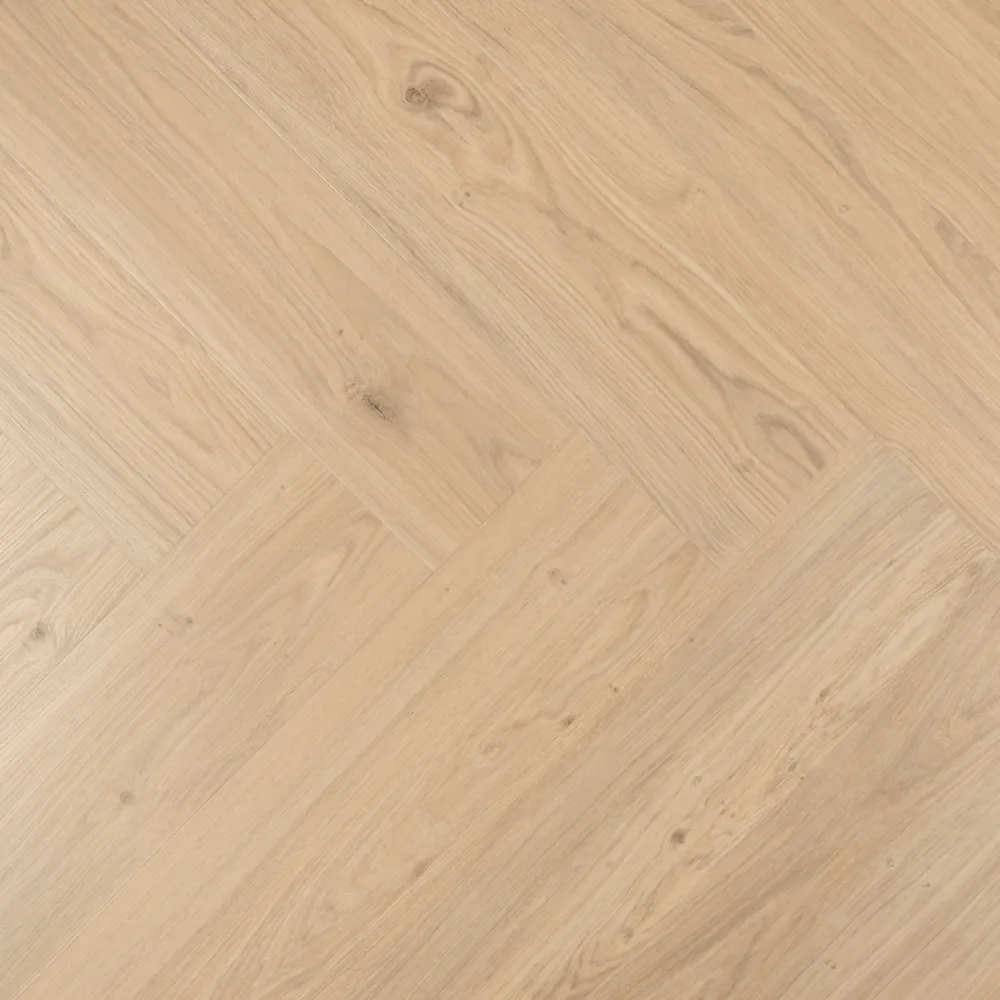 PVC klik brede visgraat crème brûlée