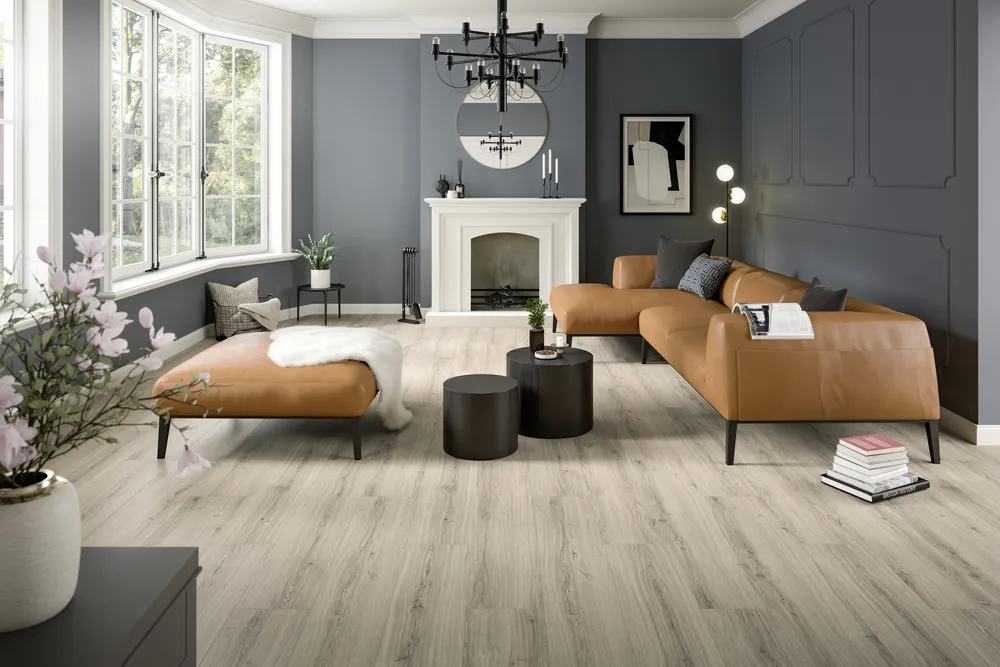 Grijs natuur eiken laminaat 8 mm waterbestendig