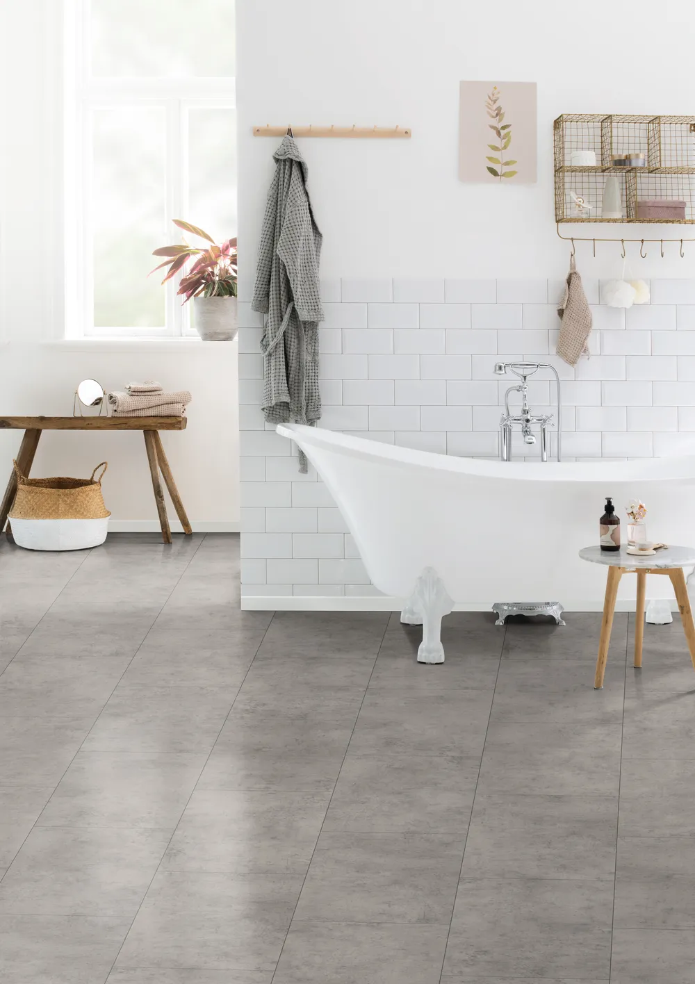 Licht grijs laminaat 8 mm XL waterbestendig