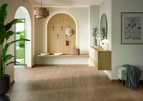 Warm natuur eiken laminaat 8 mm XL waterbestendig